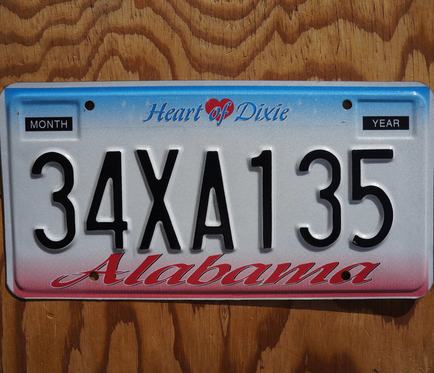 ALABAMA LICENSE PLATE - ALABAMA HEART OF DIXIE PINK BLUE License Plates Tags