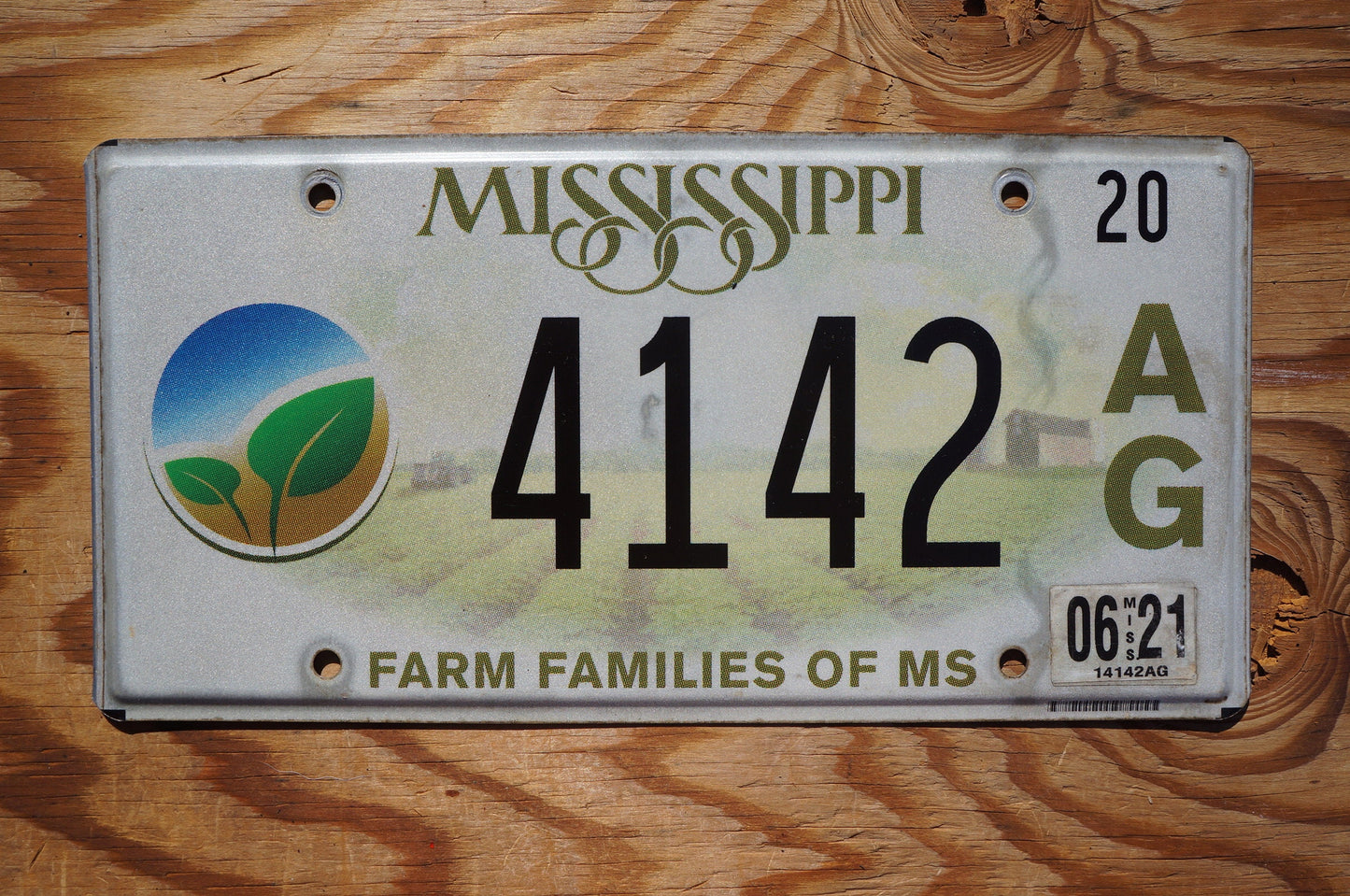 2021 Mississippi FARM FAMILIES Of MS License Plate