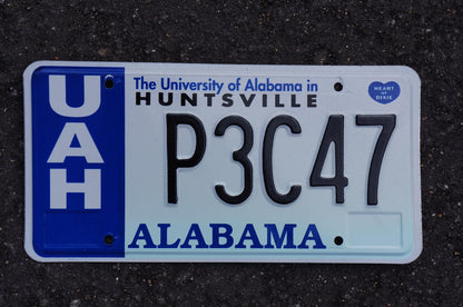 University of Alabama in Huntsville License Plate