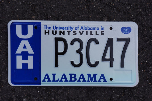 University of Alabama in Huntsville License Plate