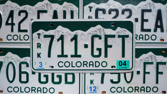 One or More - COLORADO Truck SNOW MOUNTAINS License Plate