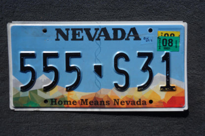 Nevada License Plate # 555 - S31