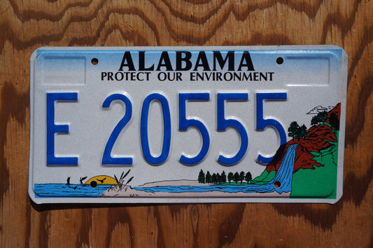 Alabama License Plate: Protect Our Environment Graphic, E20555