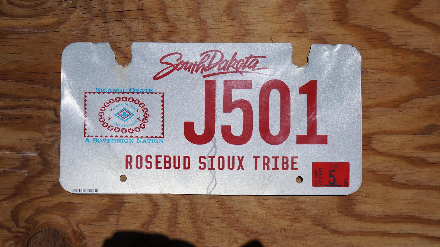2020 South Dakota ROSEBUD SIOUX TRIBE American Inidan License Plate