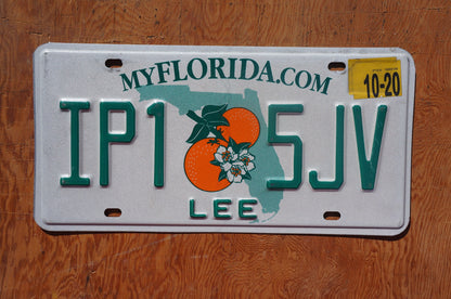 2020 Florida LEE County Double Oranges License Plate