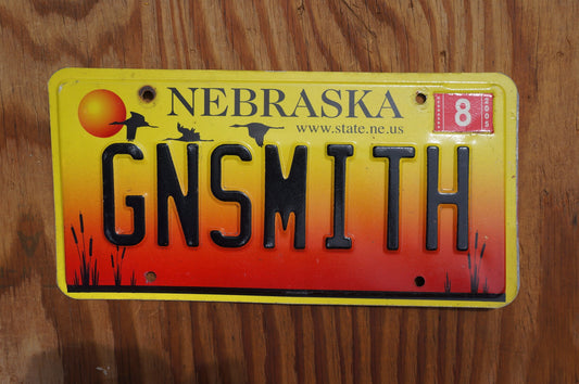 2005 Nebraska Vanity GNSMITH License Plate