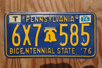 1976 Pennsylvania BICENTENNIAL Liberty Bell License Plate