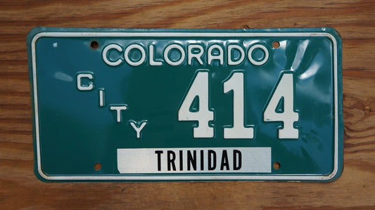 One or More - COLORADO CITY Vehicle Vintage Green License Plate