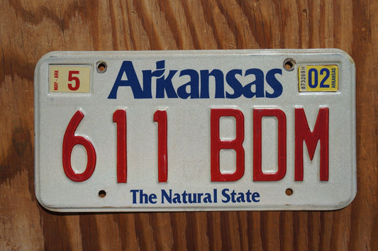 2002 Arkansas The Natural State Vintage License Plate
