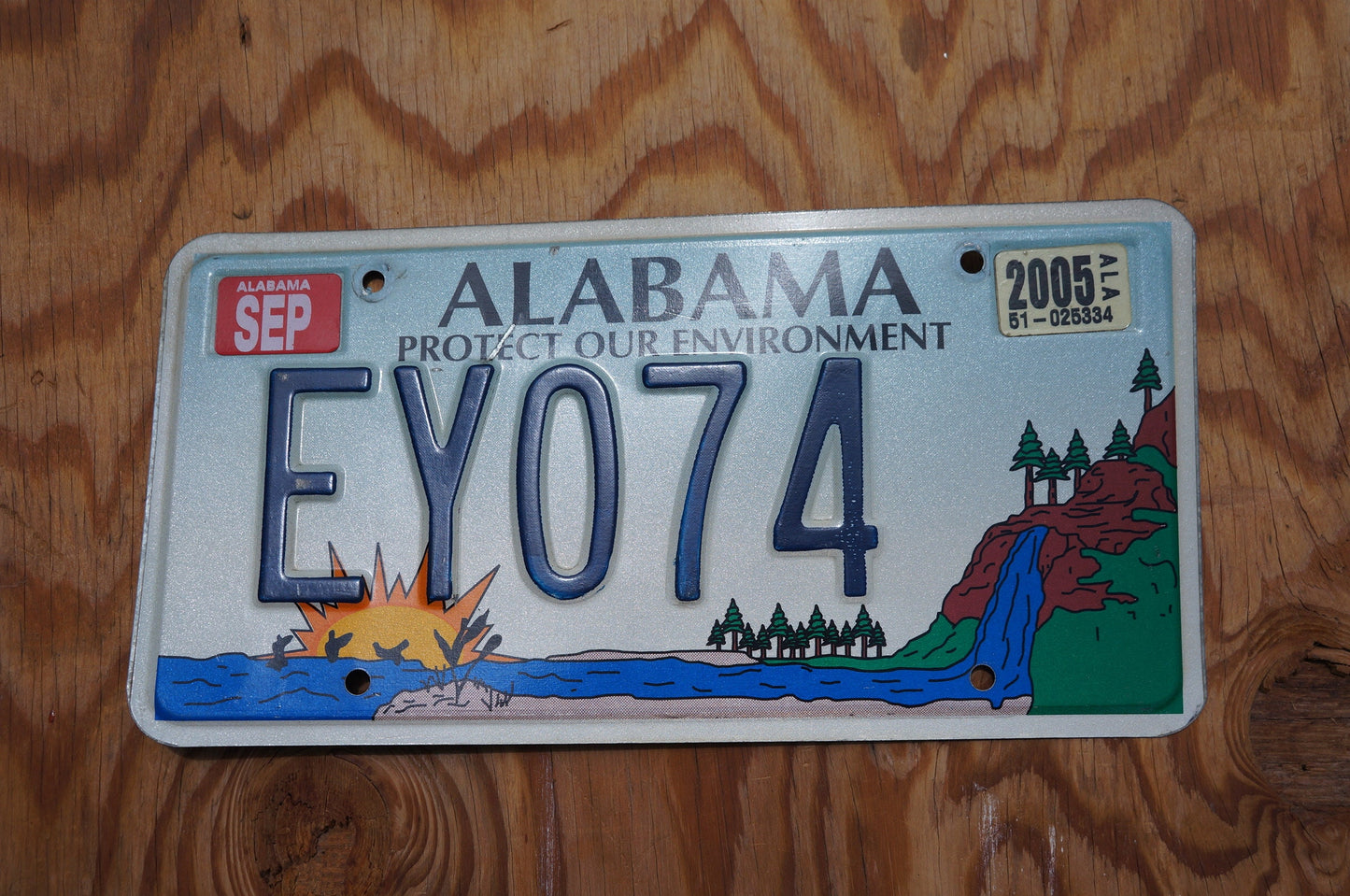 Alabama License Plate: Protect Our Environment, Wildlife Graphic