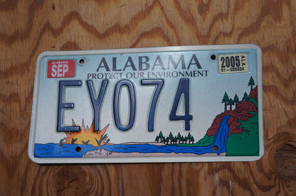 Alabama License Plate: Protect Our Environment, Wildlife Graphic