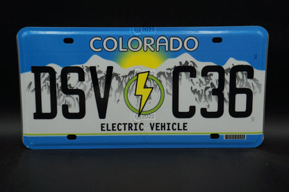 Colorado ELECTRIC VEHICLE License Plate