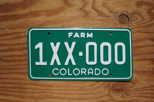 Colorado FARM Sample License Plate