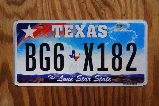 One or More - Texas License Plate Colorful Design Lone Star