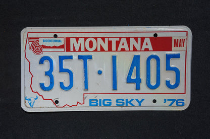 1976 Montana BICENTENNIAL License Plate