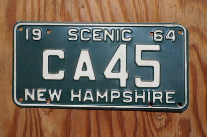 1964 SCENIC New Hampshire Vintage license plate