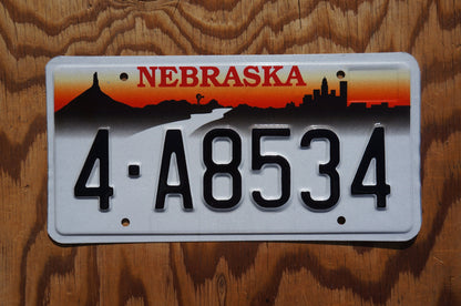 Nebraska WINDMILL RIVER CITY Chimney Rock Sunset License Plate