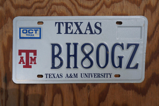 VINTAGE Texas A&M University License Plate