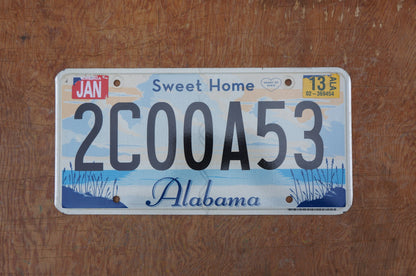 One or More - ALABAMA SWEET HOME Colorful Graphic License Plate