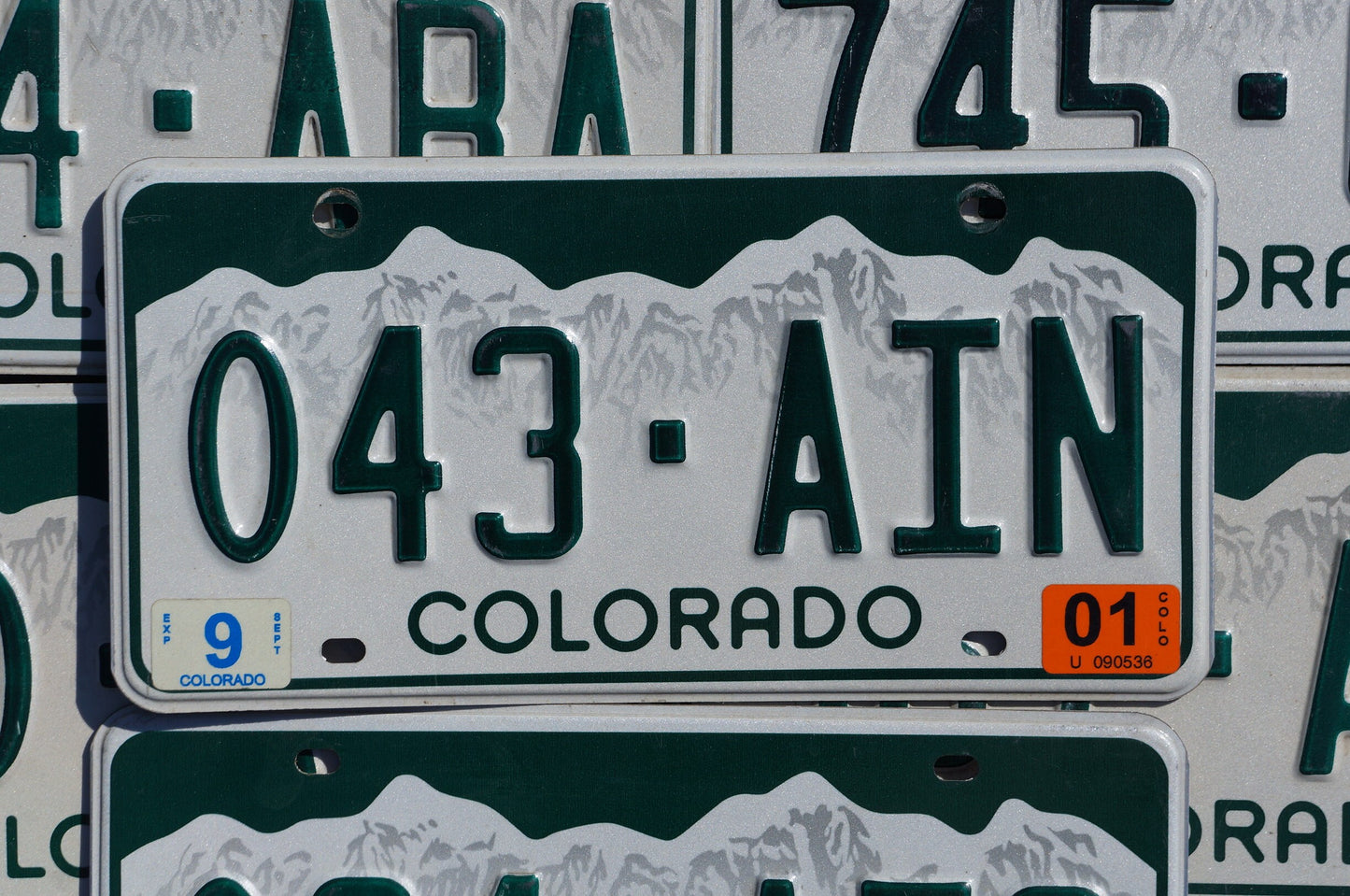 One or More - COLORADO SNOW MOUNTAINS License Plate