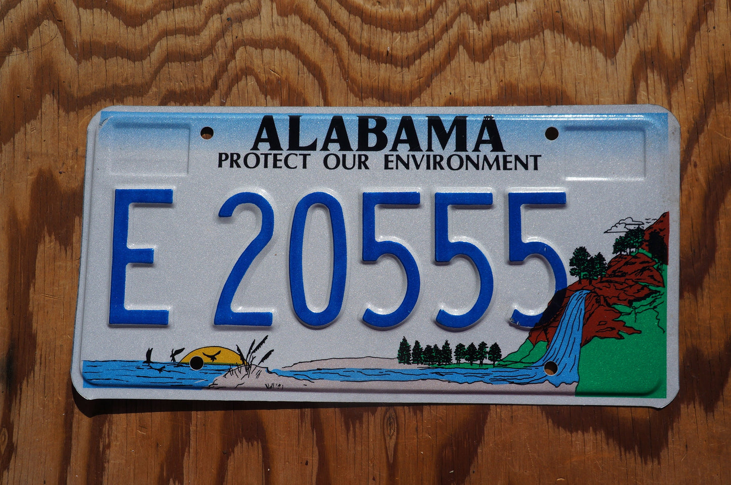 Alabama License Plate: Protect Our Environment Graphic, E20555