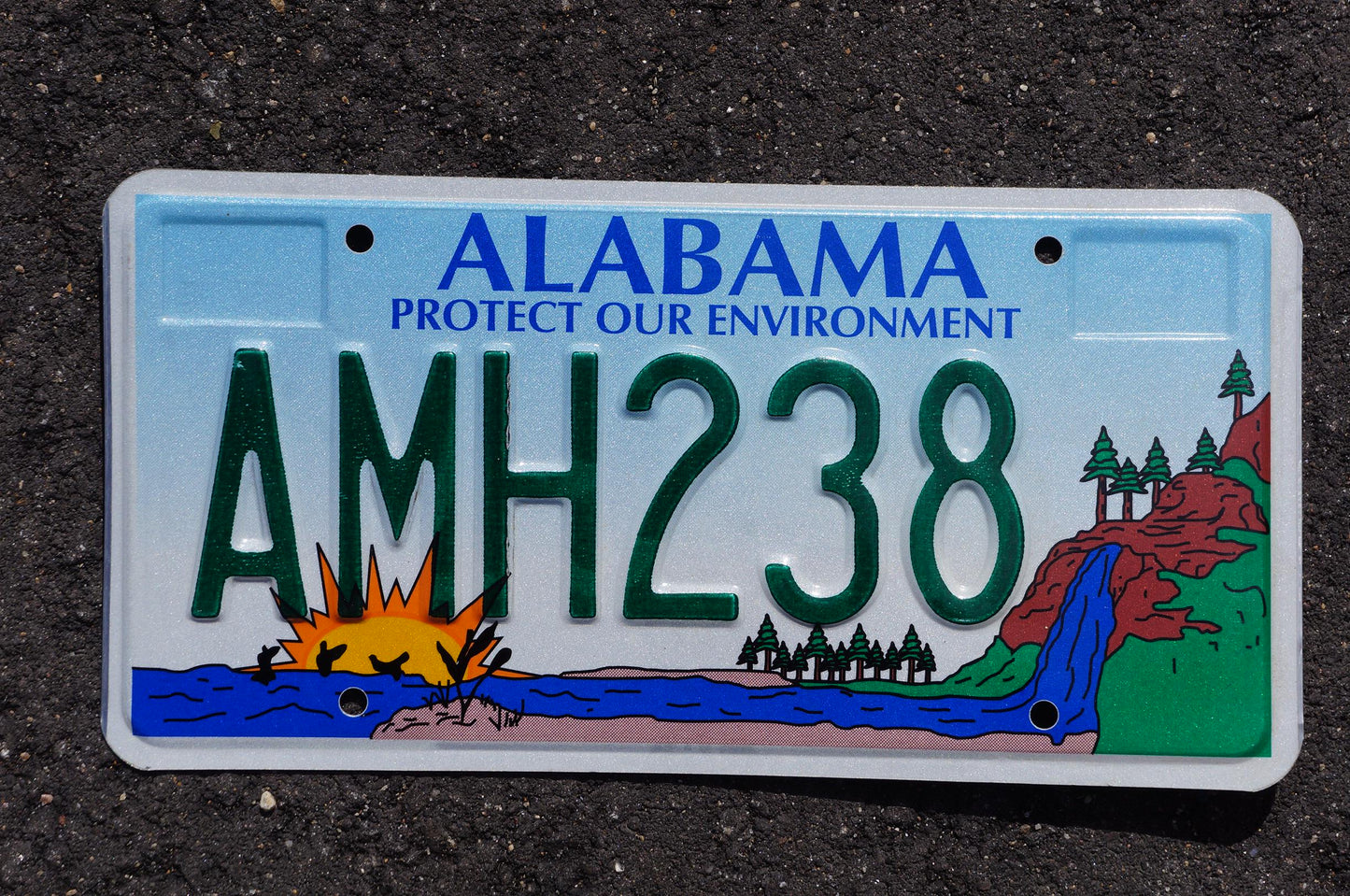 Alabama PROTECT OUR ENVIRONMENT Colorful Graphic License Plate