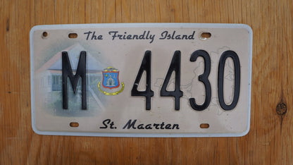 St Maarten Passenger License Plate The Friendly Island, part of Netherlands Caribbean island