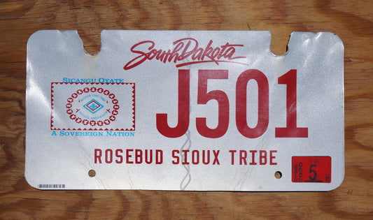 2020 South Dakota ROSEBUD SIOUX TRIBE American Inidan License Plate