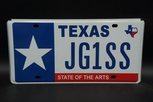 One or More - TEXAS State of the Arts Star Graphic License Plate - BIG STAR