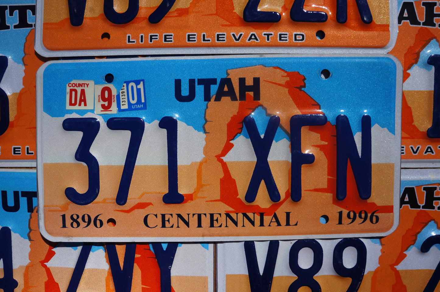 One or More - UTAH ORANGE ARCHES License Plate