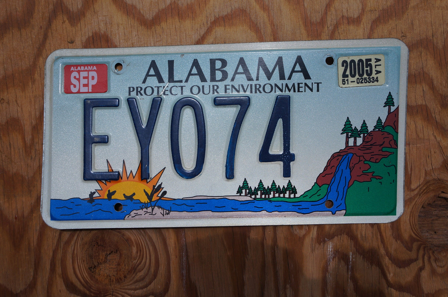 Alabama License Plate: Protect Our Environment, Wildlife Graphic