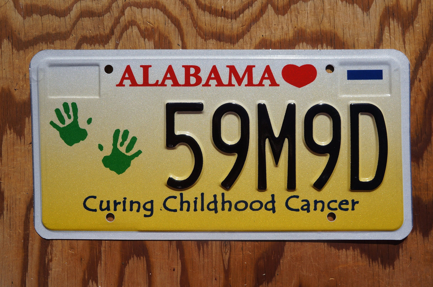 Alabama Curing Childhood Cancer Graphic License Plate