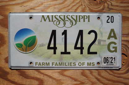 2021 Mississippi FARM FAMILIES Of MS License Plate