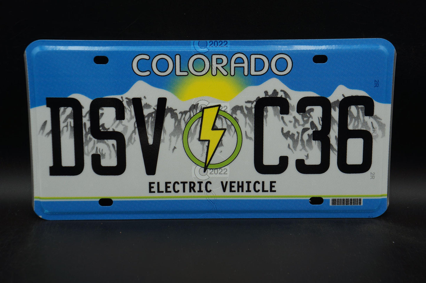 Colorado ELECTRIC VEHICLE License Plate