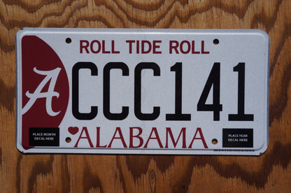 Alabama ROLL TIDE ROLL Graphic License Plate # CCC141