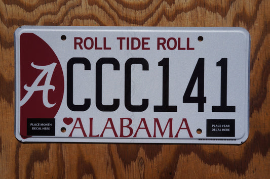 Alabama ROLL TIDE ROLL Graphic License Plate # CCC141