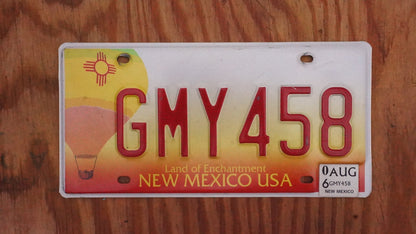 One or More - New Mexico Orange Hot Air Ballon License Plate