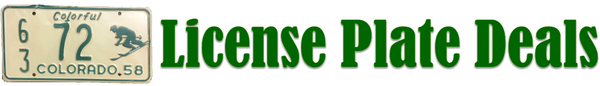 LICENSE PLATE DEALS