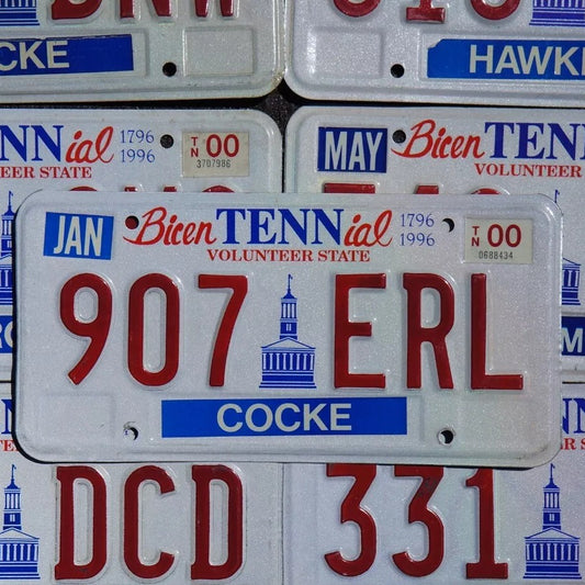 One or More - TENNESSEE BICENTENNIAL EMBOSSED VINTAGE License Plate